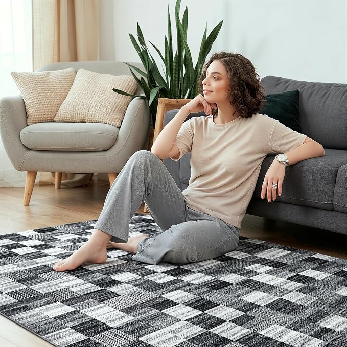 Terrug Black and White Runner Rugs - Image 5