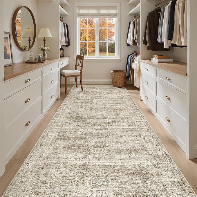 Soalmost 4x12 Wide Hallway Runners: Washable 12ft Runner Rug - Image 3