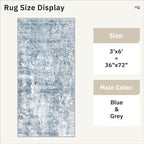 Soalmost Runner Rug 3x6 Washable Non-Slip Kitchen Runner Rugs - Image 5