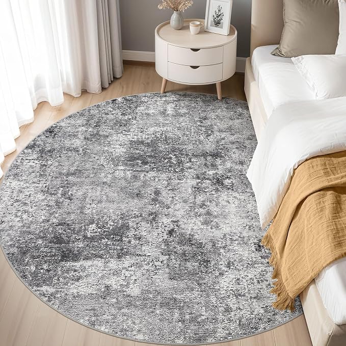 DMOYEST 6ft Round Area Rug Living Room Rugs - Image 2