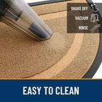 OLANLY Half Circle Door Mat Indoor Outdoor Entrance Welcome, Waterproof - Image 5