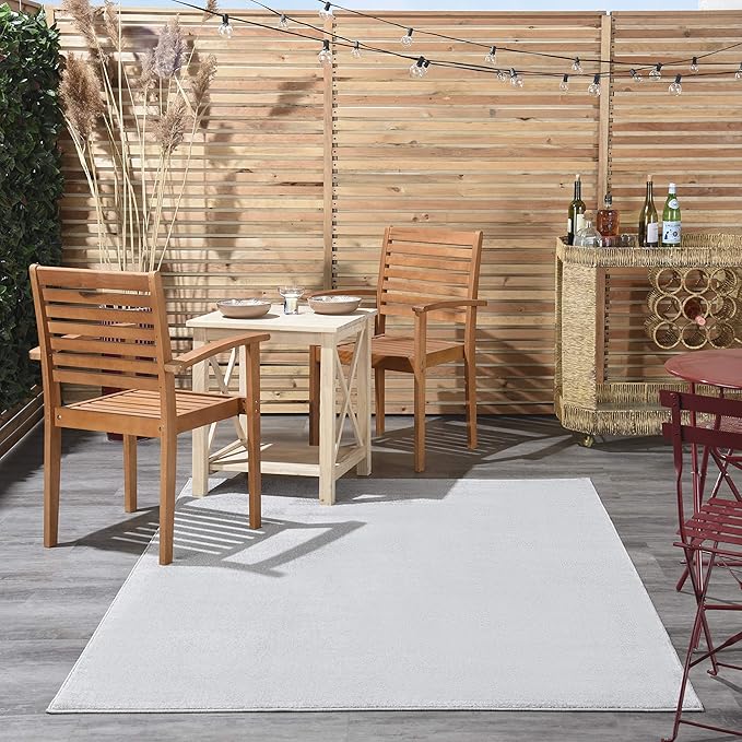Nourison Home Nourison Essentials Silver Grey 6' x 9' Area Rug - Image 4