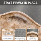 2x6 Soft Fluffy Beige Runner Rug - Image 6