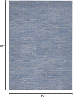 Nourison Home Nourison Essentials Blue Grey 5' x 7' Area Rug - Image 2