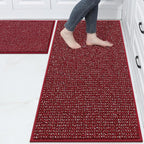 BEQHAUSE Kitchen Rugs and Mats 2PCS, Non-Slip Kitchen Mats by BEQHAUSE