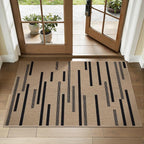 Tangsoo Stripe Easy Jute Rug, Ultra Thin 2x3 Outdoor Rug by Tangsoo