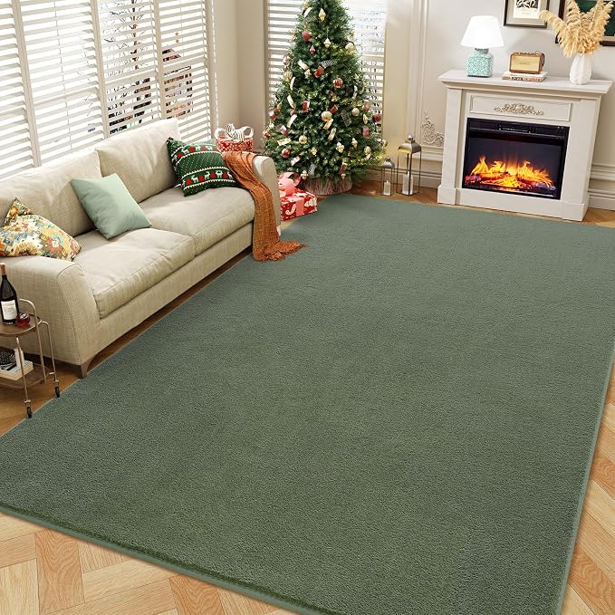 Amearea Large Modern Area Rugs for Bedroom Living Room, 8x10 Feet Sage Green - Image 7