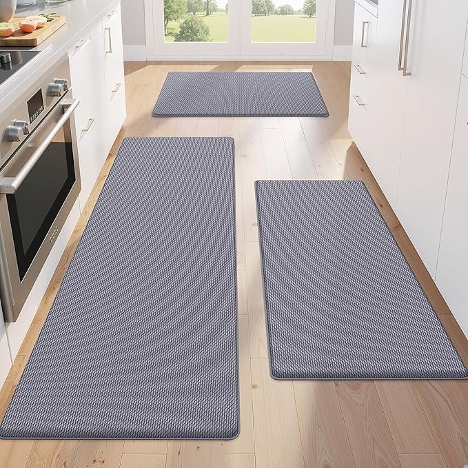 KitchenClouds Kitchen Mats for Floor, Non Slip Anti Fatigue for Kitchen Floor by KitchenClouds