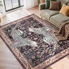 Moynesa Leopard Washable Area Rugs by Moynesa