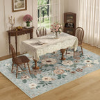 DUKINO 6x9 Area Rug, Floral Rugs - Image 4