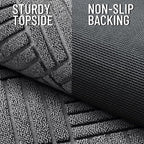 OLANLY Front Door Mat Outside Entrance 47x17, Heavy Duty Sturdy Natural Rubber - Image 3