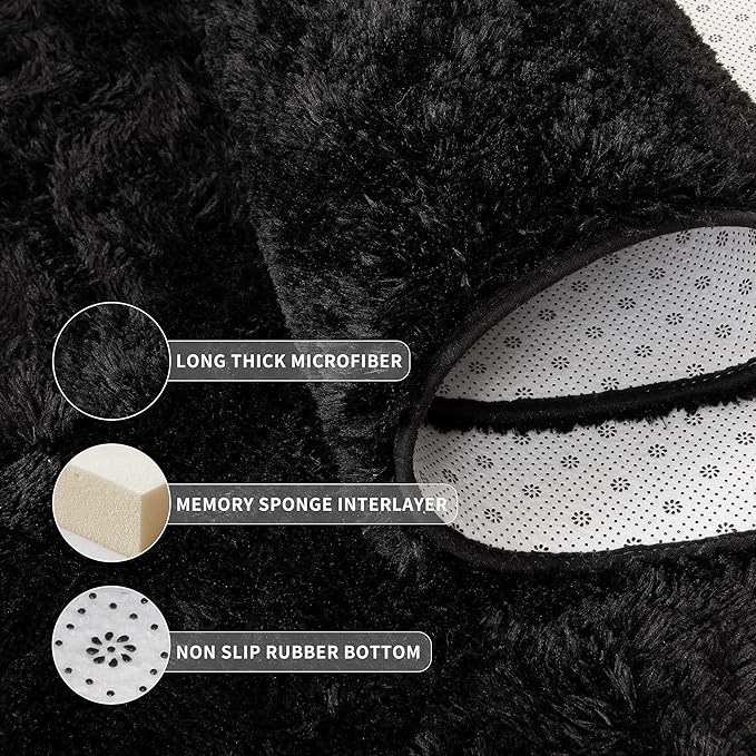Tepook Super Soft Fluffy Rug for Bedroom, Modern Shaggy Fuzzy Kids Rugs for - Image 6