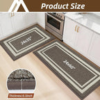 COSY HOMEER Kitchen Rugs Non-Slip 24x35/24x60 Inch Thick Polypropylene Standing - Image 2