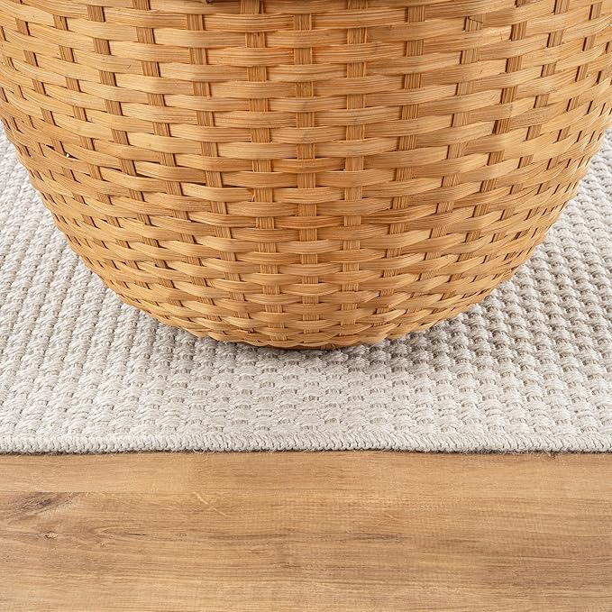 CAMILSON Easy Jute Rug 2x3, Indoor Outdoor Off-White Farmhouse Area Rugs - Image 5