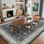 Ashen Washable 10x14 Area Rugs for Living Room, Dining Room Rugs for Under Table - Image 4