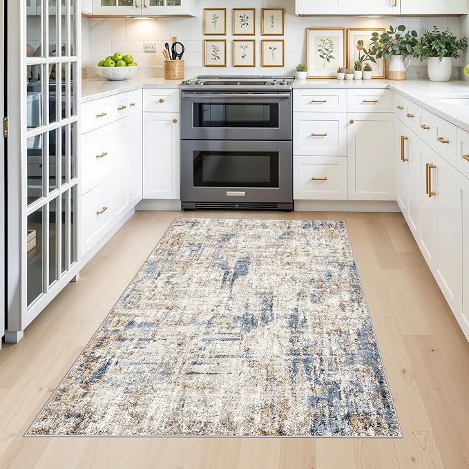 4x6 Washable Entryway Rug – Non-Slip Low-Pile Small Area Rug - Image 3