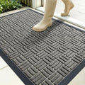 OLANLY Front Door Mat Outside Entrance 35x23, Heavy Duty Sturdy Natural Rubber by OLANLY