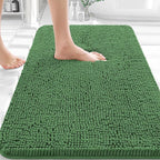 OLANLY Bathroom Rugs 30x20, Extra Soft Absorbent Chenille Bath Rugs, Rubber by OLANLY