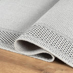 CAMILSON Easy Jute Rug 6x9, Indoor Outdoor Off-White Color Fiber Area Rugs - Image 3