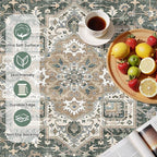 cotiled Vintage Living Room Area Rug 3x5 - Image 6