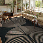 Lahome Enfys Modern Rainbow Easy Jute Rug, Washable Rugs 8x10 - Image 2