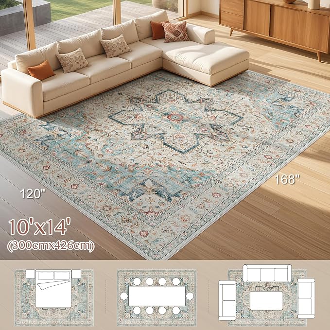 Tortania Area Rug Living Room Rugs - Image 8