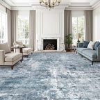 Soalmost 10x14 Area Rugs for Living Room, Non Slip Machine Washable Vintage Rugs by Soalmost