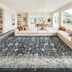 Ashen Farmhouse Washable 8x10 Area Rugs by WelcometoBabovid