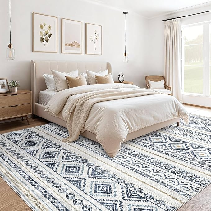 cotiled 10x14 Area Rugs Living Room Rug: Washable Boho Rugs - Image 5