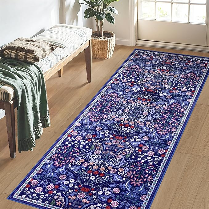 Runner Rug for Entryway: 2.6x8 Kitchen Rugs Non Slip Washable Ultra-Thin Soft - Image 3