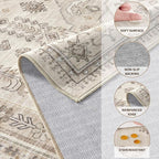 3x5 Washable Area Rug, Large Rugs - Image 8