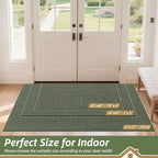 BEQHAUSE Dirt Trapper Door Mat 32" x 72", Non-Slip Washable Doormats Entrance - Image 2