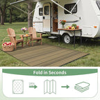 GENIMO Outdoor Rug for Patio Clearance, Lightweight Waterproof RV Camping Mat - Image 7