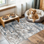 Runners for Hallways Ultra Non-Slip 2x4 Washable Kitchen Rug Abstract Tear and by TTelephant