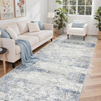 4x12 Runner Rug for Hallway, Low-Pile Wide Runner for Entryway, Long Washable by Restydon