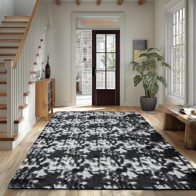 Litanika 8x10 Fluffy Shag Faux Fur Area Rug - Image 2