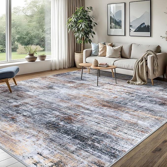 IOHOUZE Abstract Area Rugs 8x10 Ft Washable Large Rugs by iOhouze