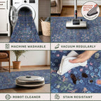 Vintage 3x16 Wide Hallway Runner Rug Non Slip, Ultra Thin Large Kitchen Indoor - Image 3