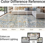 befbee 9x12 Area Rug, Ultra-Thin Washable Rugs - Image 6