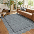 GarveeHome Scalloped Area Rug 4x6 Washable Rug Modern Floor Cover Soft Low Pile by GarveeHome
