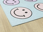 Flagship Carpets Pastel Rainbow Smileys Criss-Cross Applesauce Educational Area - Image 5