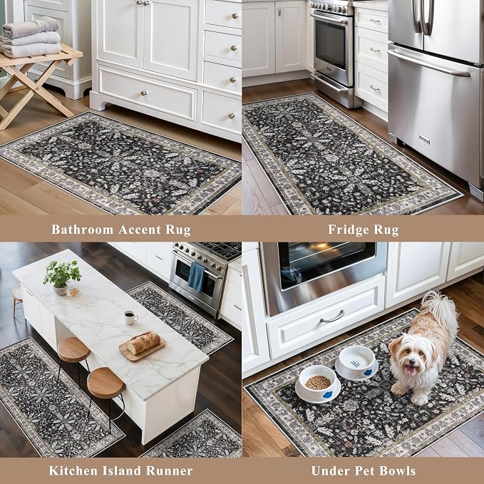 3-Piece Washable Kitchen Rug Set of 3 - Image 4