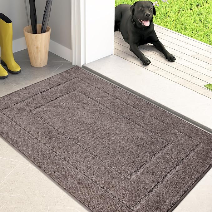 PURRUGS Dirt Trapping Door Mat 20" x 31.5", Non-Slip/Skid Machine Washable by PURRUGS