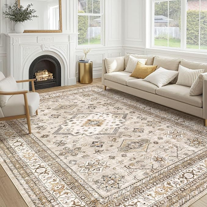 Vintage Living Room Area Rug 9X13 by COTILED