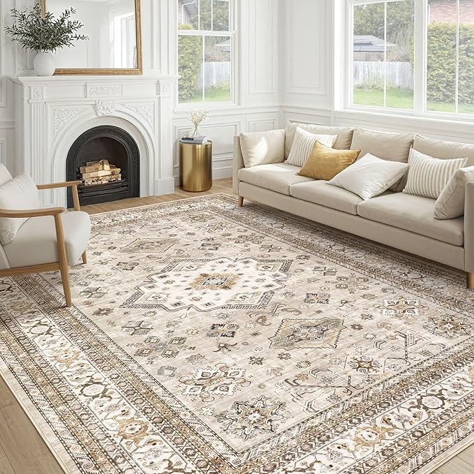 Vintage Living Room Area Rug 10x12 by COTILED