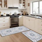Boho Kitchen Mats for Floor 2 Piece Set Anti Fatigue Cushioned PVC Kitchen Rugs - Image 7
