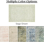 Light Green Nursery Rug Boy Girl 6x9 Area Rugs Washable Non Slip Low Pile Soft - Image 6