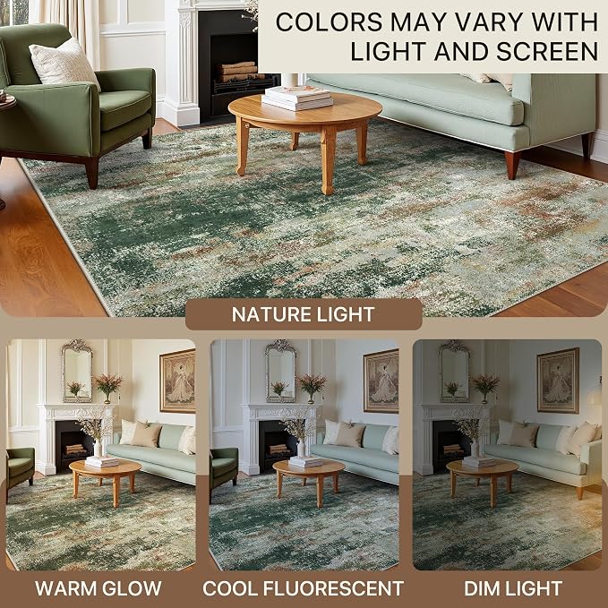 BEIMO Area Rugs 8x10 for Living Room Bedroom, Modern Abstract Machine Washable - Image 6