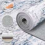 Area Rugs 6x9 Living Room: Large Modern Abstract Washable Rug Soft Anti-Skid - Image 8