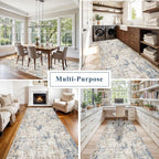 4x12 Wide Hallway Runner Rug – Non-Slip Washable Rubber-Backed Large Carpet - Image 3